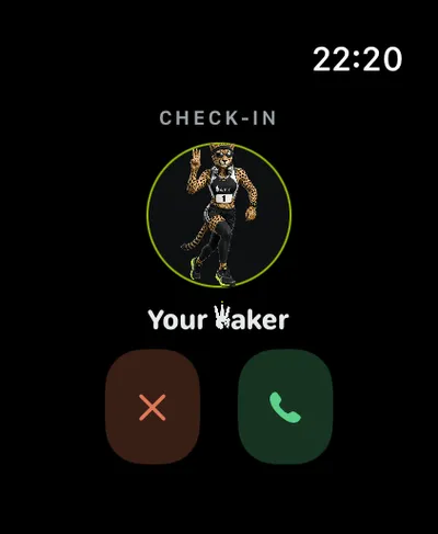 L'appel du coach: Ton VVaker t'appelle, dans l'app, si tu le veux.